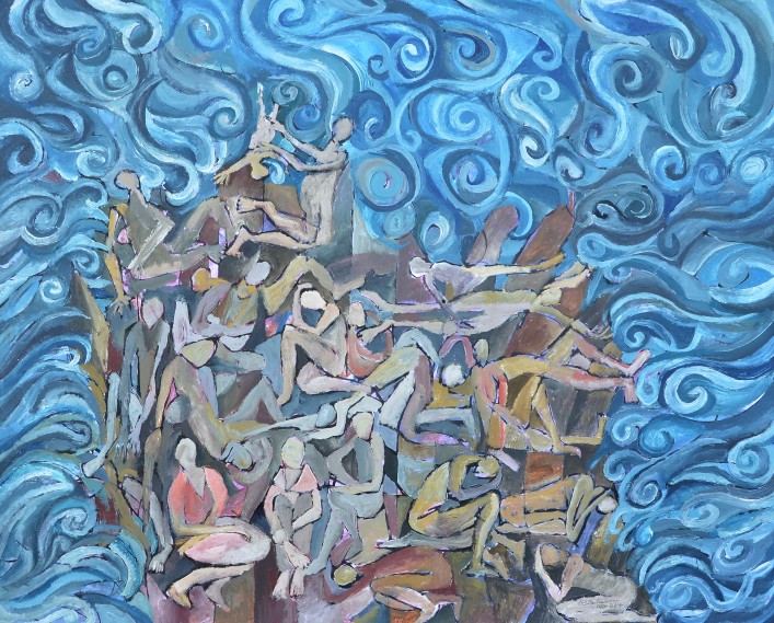 "The Survivors" 2014 Gouache on paper 53 x 65 cm
